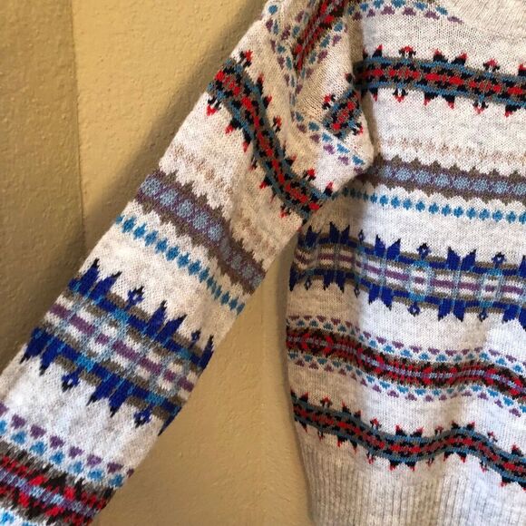 American Eagle Outfitters Women's XL Sweater Wool Blend Nordic Style Cozy - Picture 3 of 6